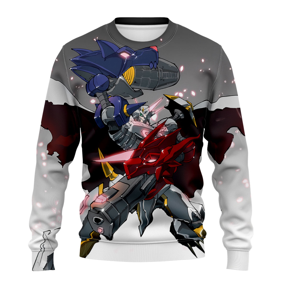 Digimon Adventure Omegamon Alter S Posing Grey Red Blue Anime Apparel