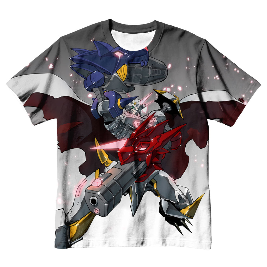Digimon Adventure Omegamon Alter S Posing Grey Red Blue Anime Apparel