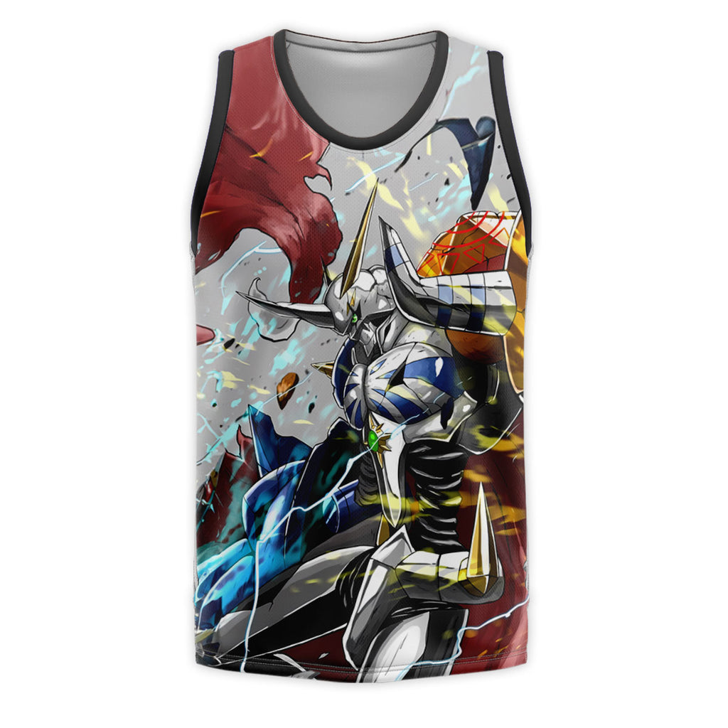 Digimon Adventure Omegamon Appearing In Red Blue Gold Anime Apparel