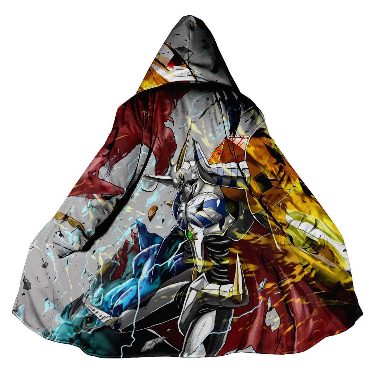 Digimon Adventure Omegamon Appearing In Red Blue Gold Anime Apparel