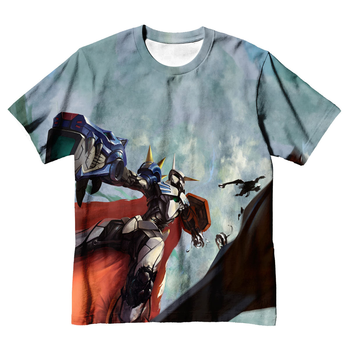 Digimon Adventure Omegamon Battling In Blue Sky Anime Apparel