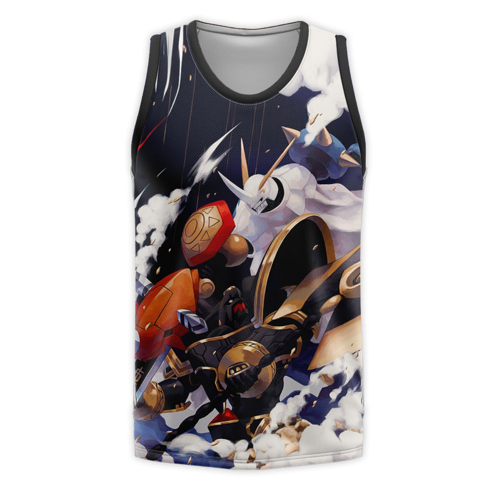 Digimon Adventure Omegamon Blue In Battle Anime Apparel