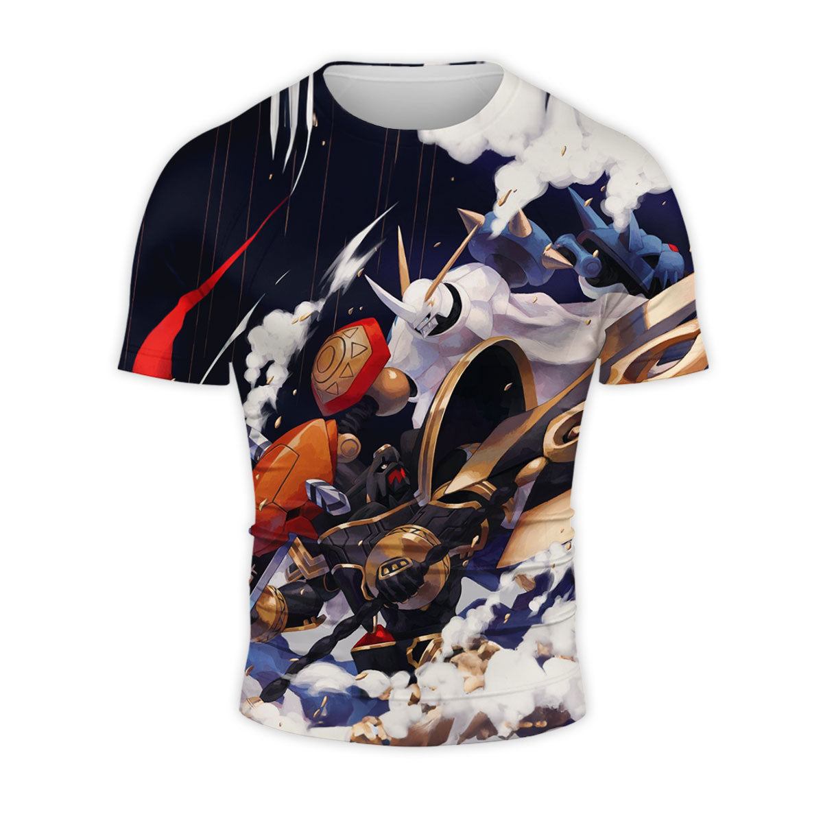 Digimon Adventure Omegamon Blue In Battle Anime Apparel