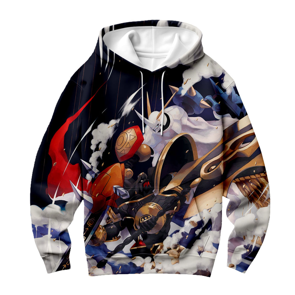 Digimon Adventure Omegamon Blue In Battle Anime Apparel