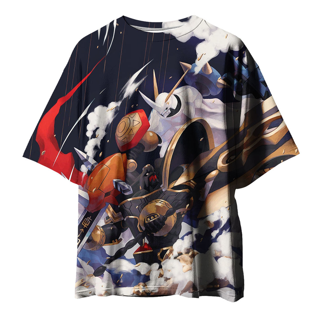 Digimon Adventure Omegamon Blue In Battle Anime Apparel