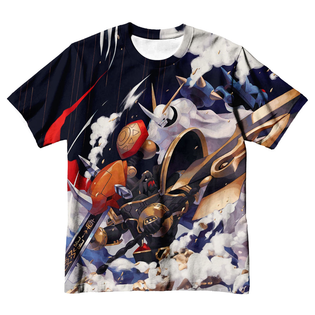Digimon Adventure Omegamon Blue In Battle Anime Apparel