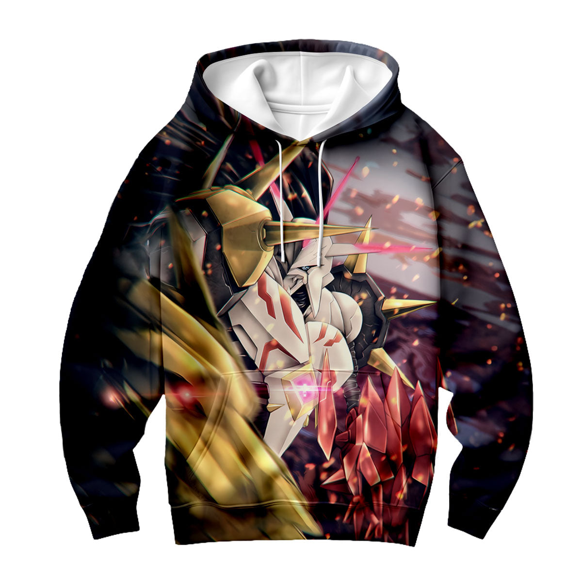 Digimon Adventure Omegamon Charging Into Dark Battle Anime Apparel