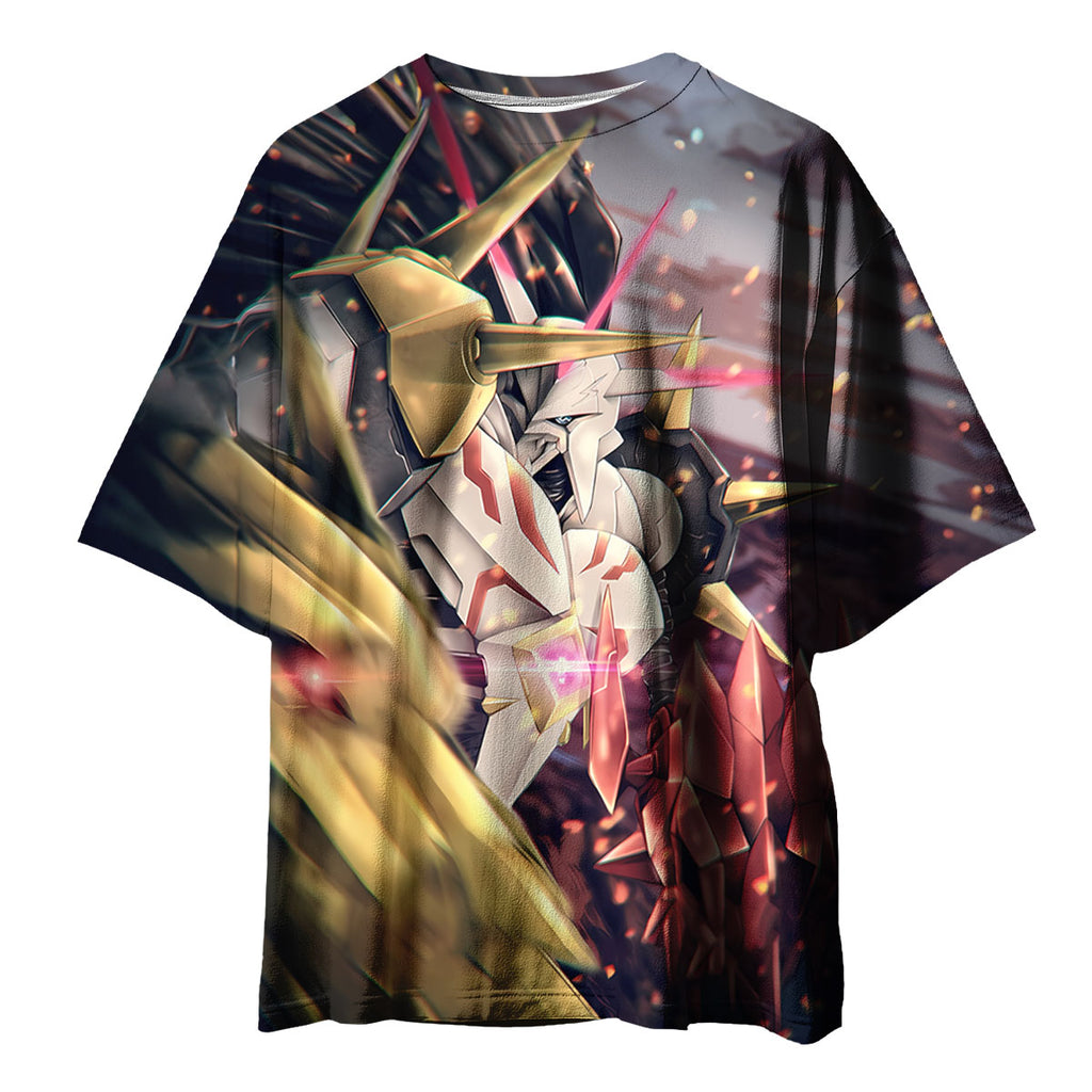 Digimon Adventure Omegamon Charging Into Dark Battle Anime Apparel
