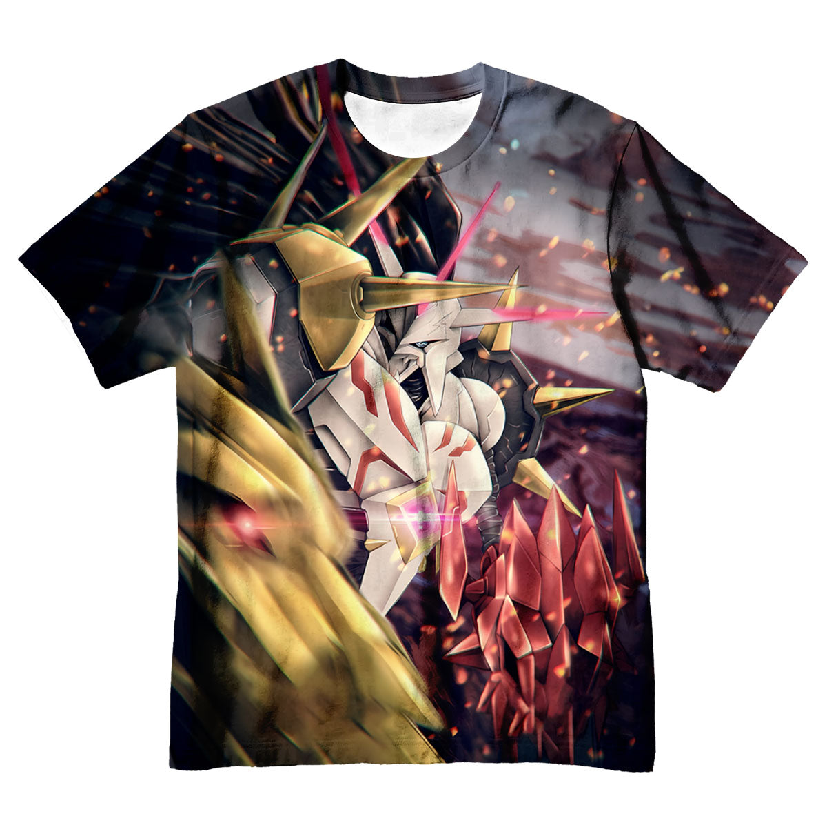 Digimon Adventure Omegamon Charging Into Dark Battle Anime Apparel