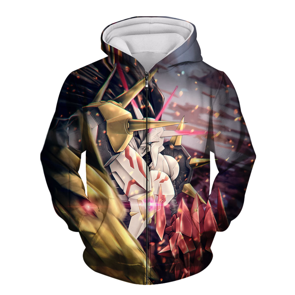 Digimon Adventure Omegamon Charging Into Dark Battle Anime Apparel