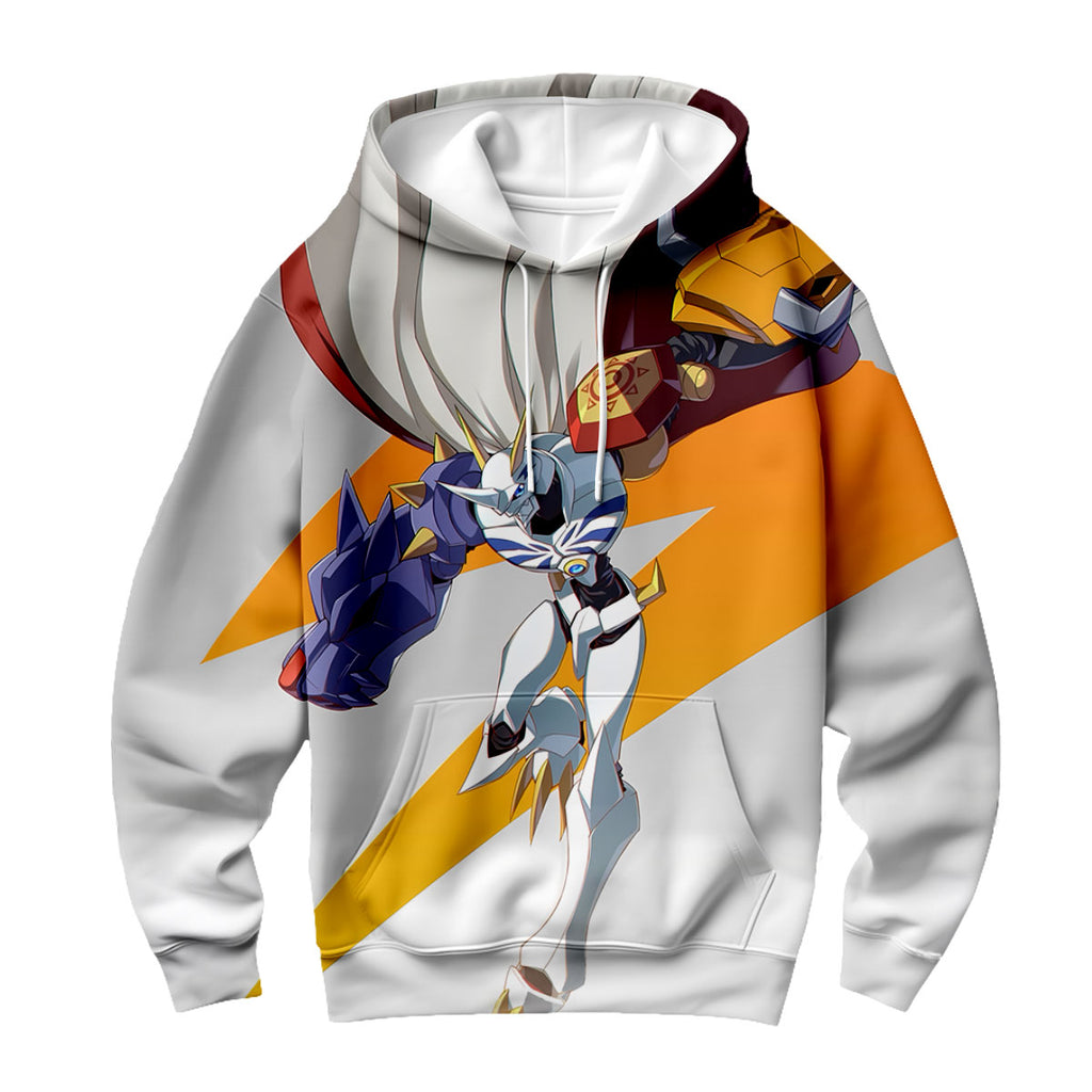 Digimon Adventure Omegamon Flying With Sword Digimon Anime Apparel