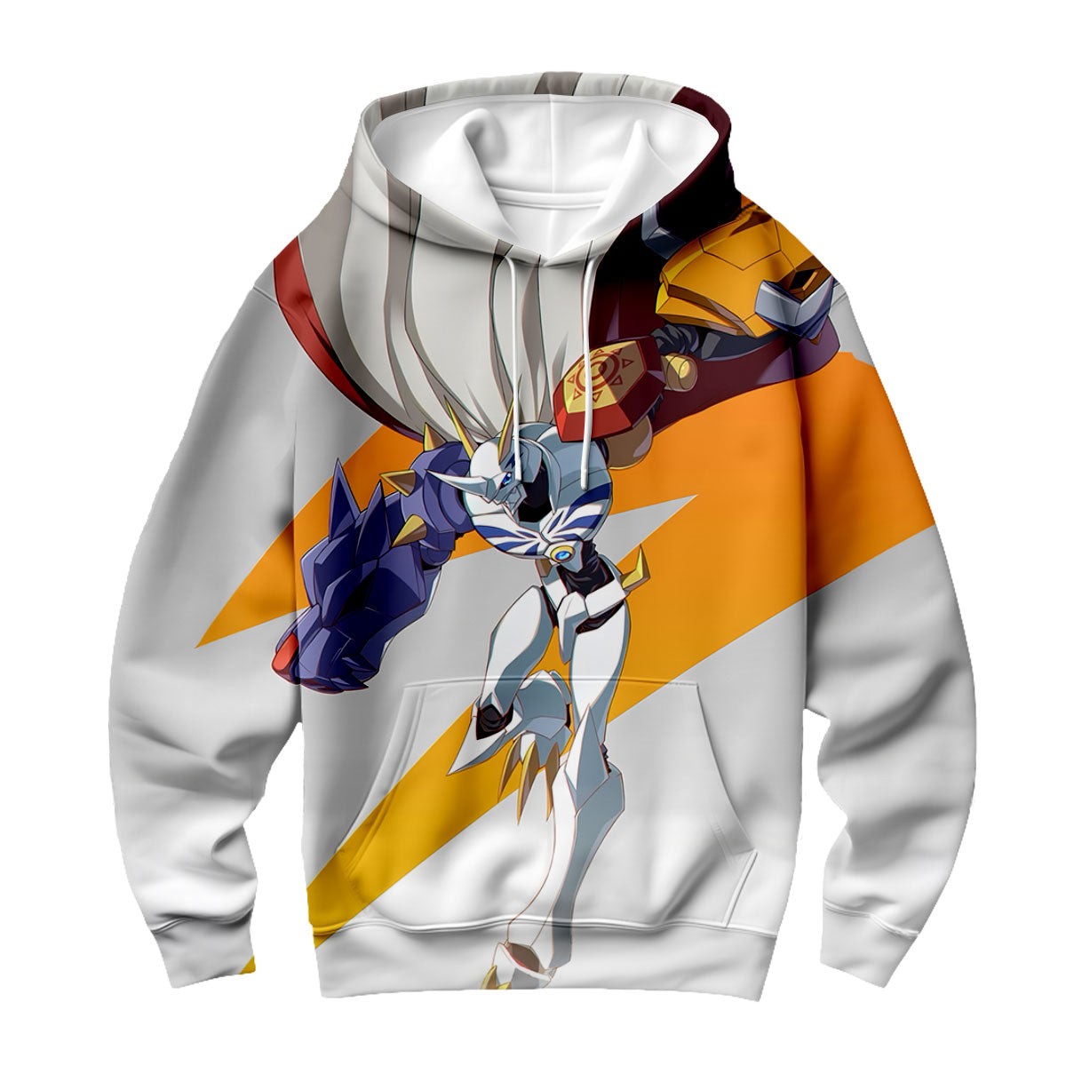 Digimon Adventure Omegamon Flying With Sword Digimon Anime Apparel
