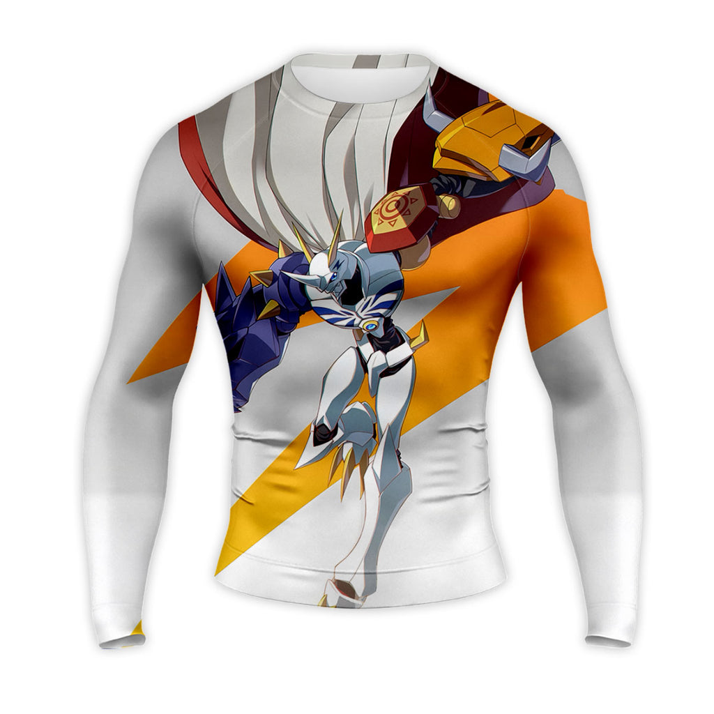 Digimon Adventure Omegamon Flying With Sword Digimon Anime Apparel