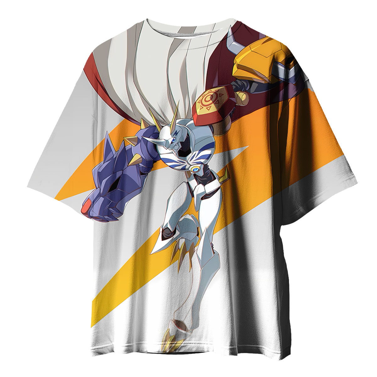 Digimon Adventure Omegamon Flying With Sword Digimon Anime Apparel