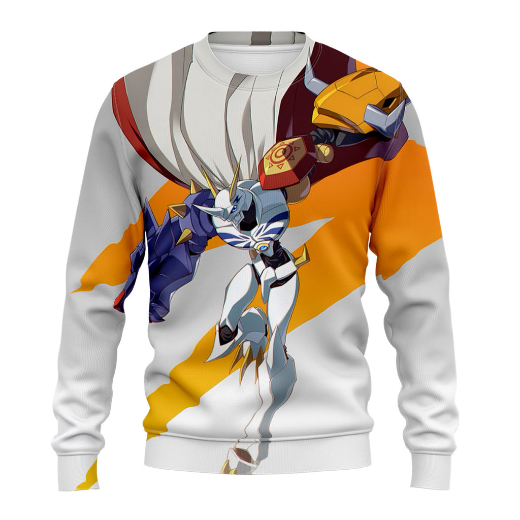 Digimon Adventure Omegamon Flying With Sword Digimon Anime Apparel
