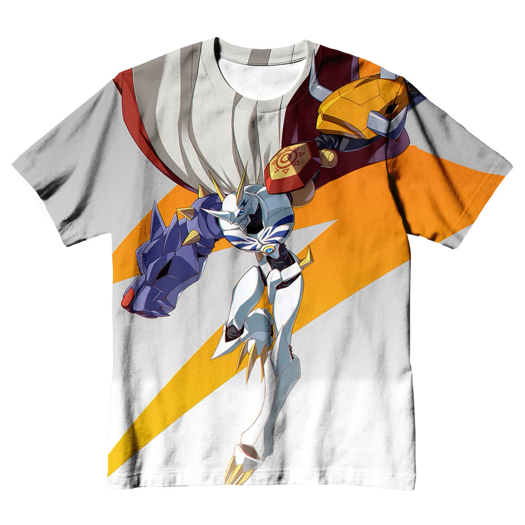 Digimon Adventure Omegamon Flying With Sword Digimon Anime Apparel