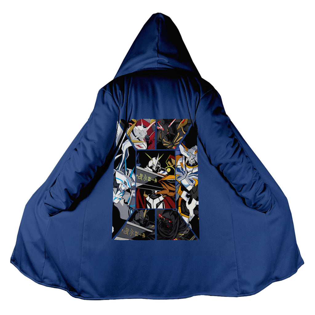 Digimon Adventure Omegamon Multi-Form Collage Blue Anime Apparel