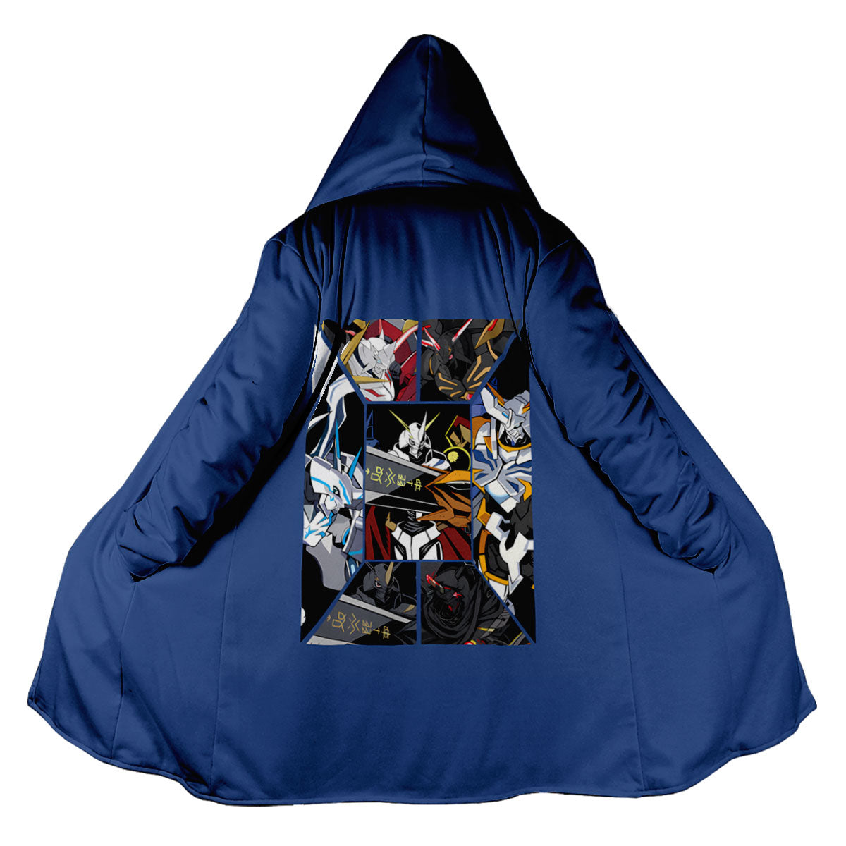 Digimon Adventure Omegamon Multi-Form Collage Blue Anime Apparel