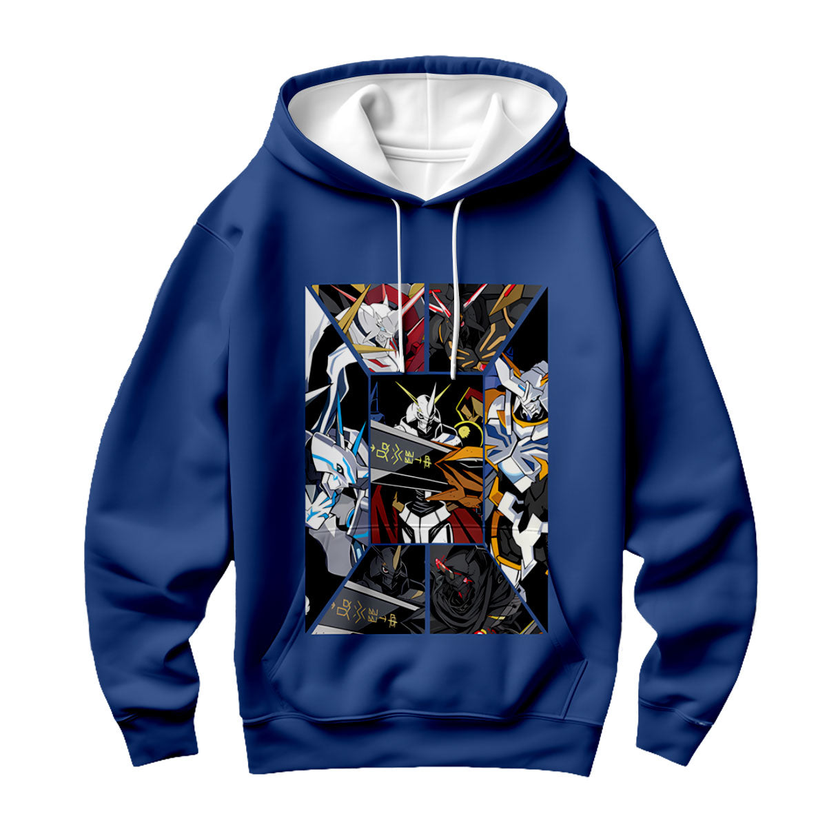 Digimon Adventure Omegamon Multi-Form Collage Blue Anime Apparel