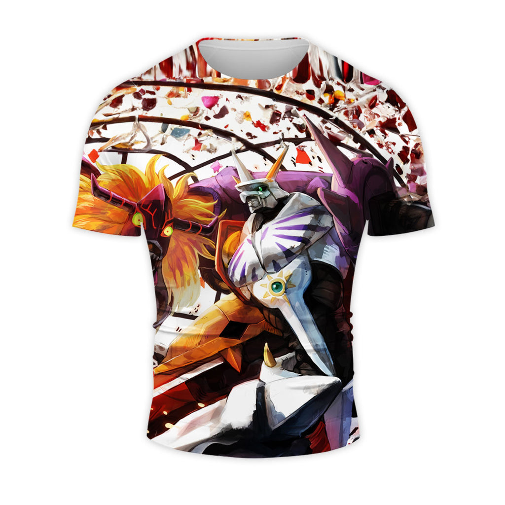Digimon Adventure Omegamon Red Variant In Battle Anime Apparel
