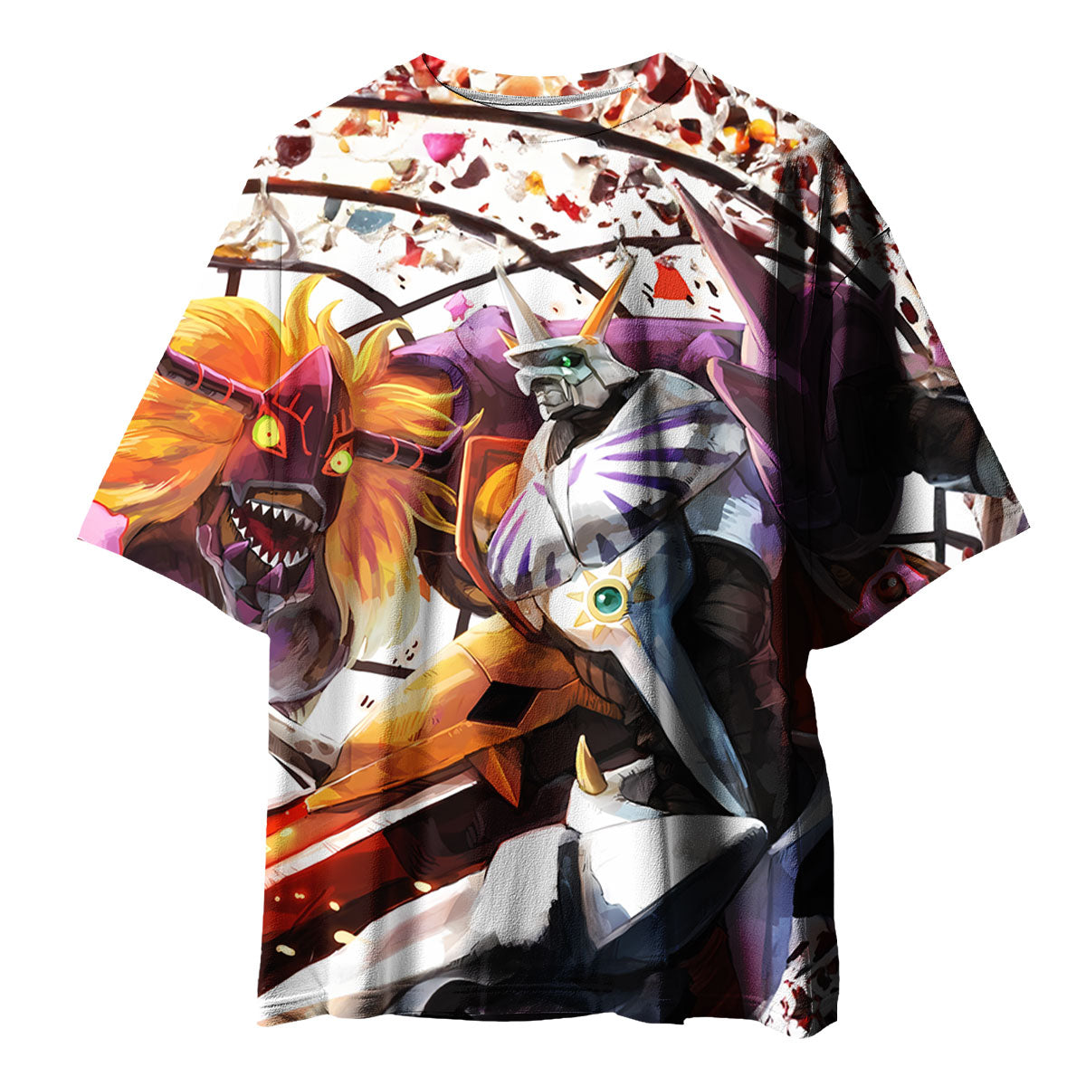 Digimon Adventure Omegamon Red Variant In Battle Anime Apparel