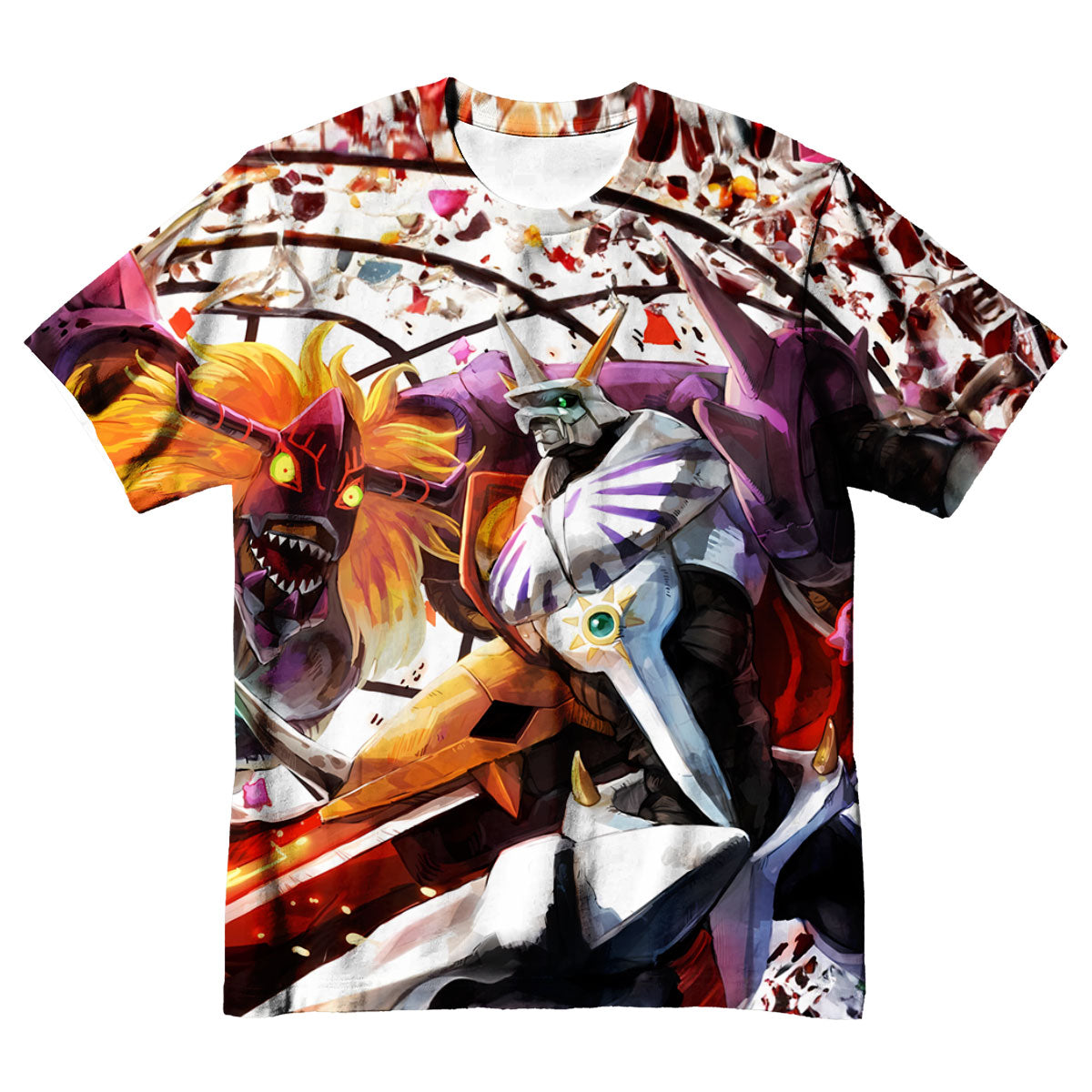 Digimon Adventure Omegamon Red Variant In Battle Anime Apparel