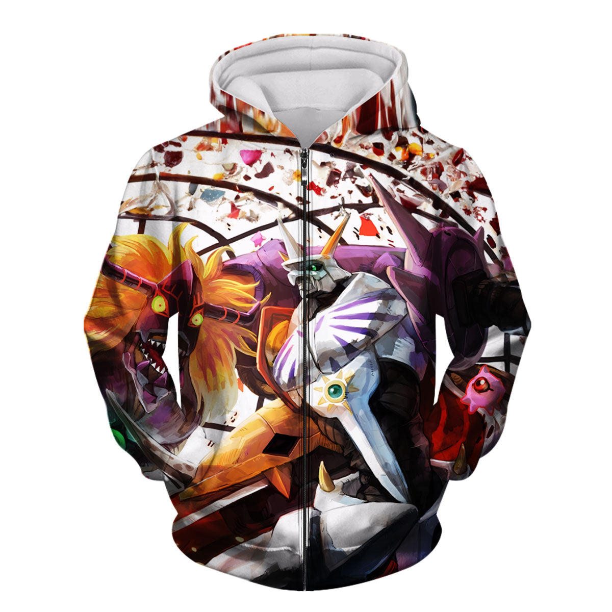 Digimon Adventure Omegamon Red Variant In Battle Anime Apparel
