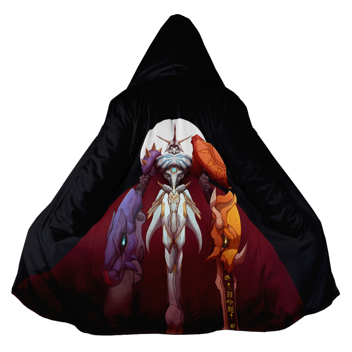 Digimon Adventure Omegamon Standing In Dark Red Anime Apparel