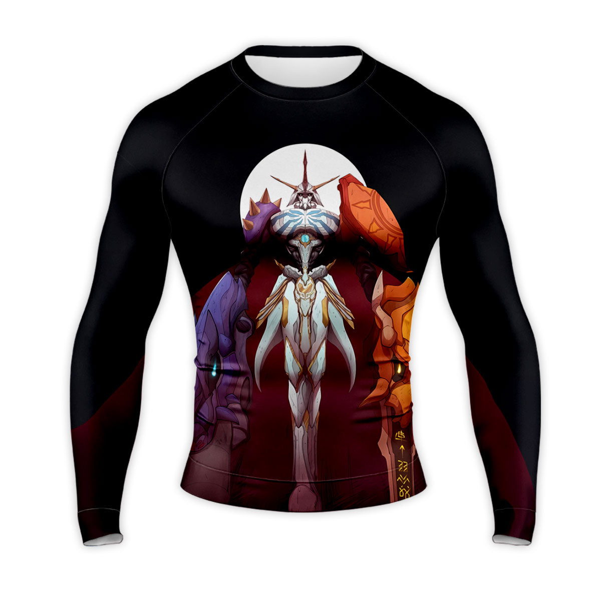 Digimon Adventure Omegamon Standing In Dark Red Anime Apparel