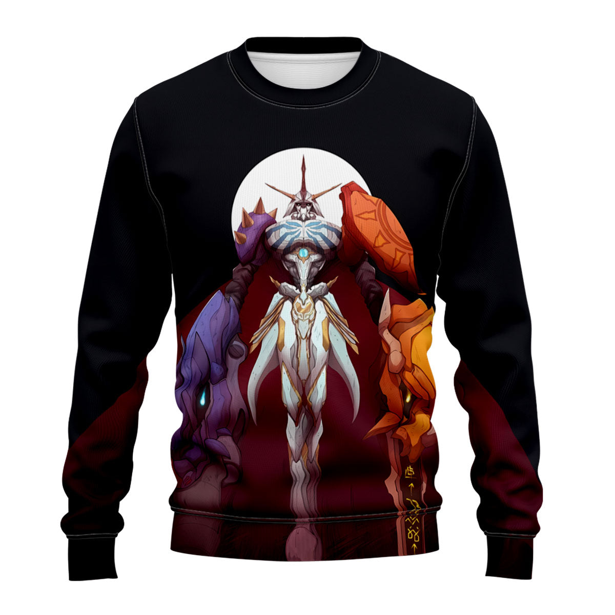 Digimon Adventure Omegamon Standing In Dark Red Anime Apparel