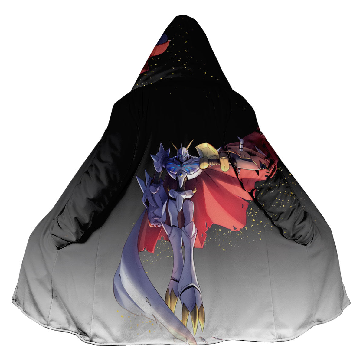 Digimon Adventure Omegamon Standing In Red Cape Anime Apparel