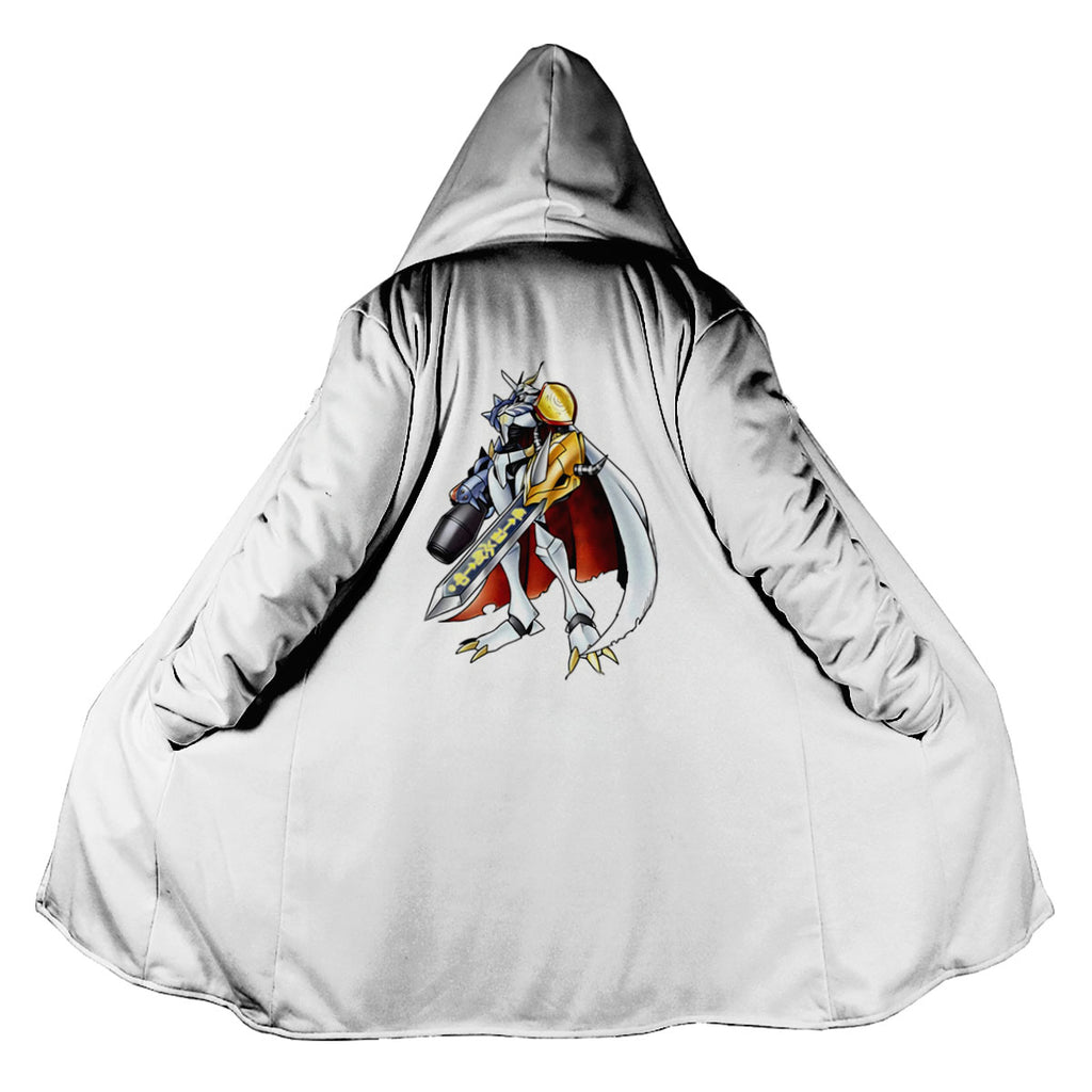 Digimon Adventure Omegamon Standing In White Anime Apparel