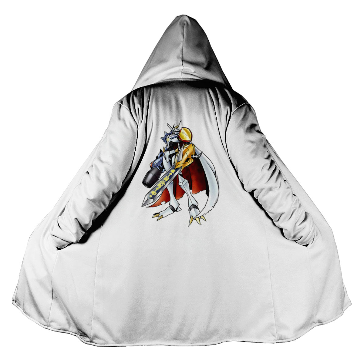 Digimon Adventure Omegamon Standing In White Anime Apparel