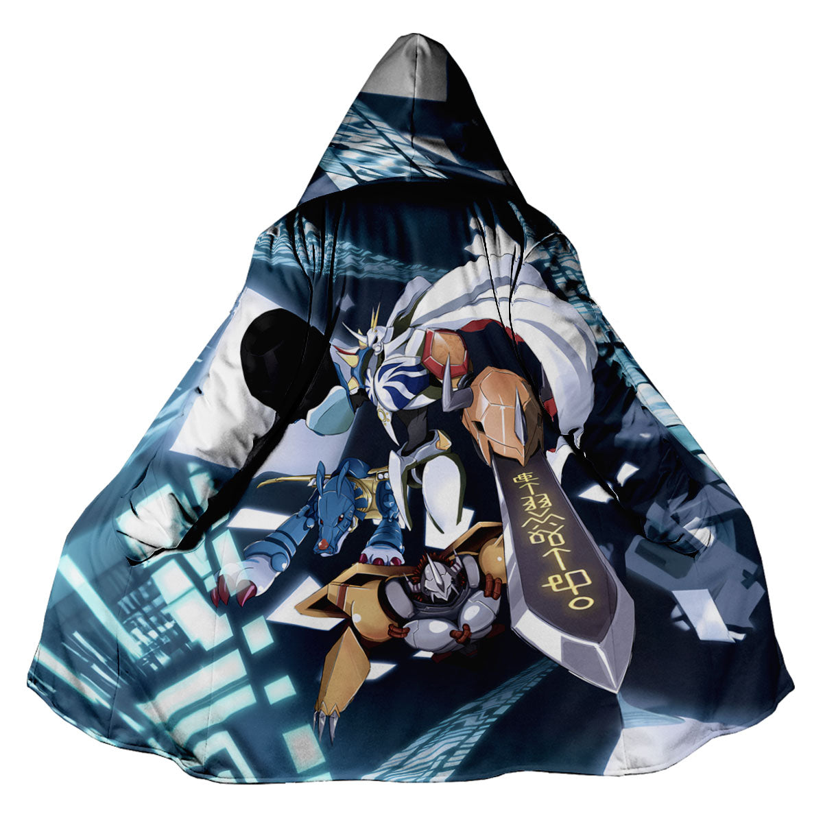 Digimon Adventure Omegamon Standing With Allies In Blue Anime Apparel