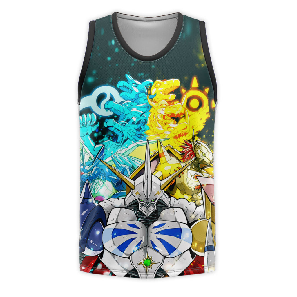 Digimon Adventure Omegamon Standing With Halo Digimon Anime Apparel