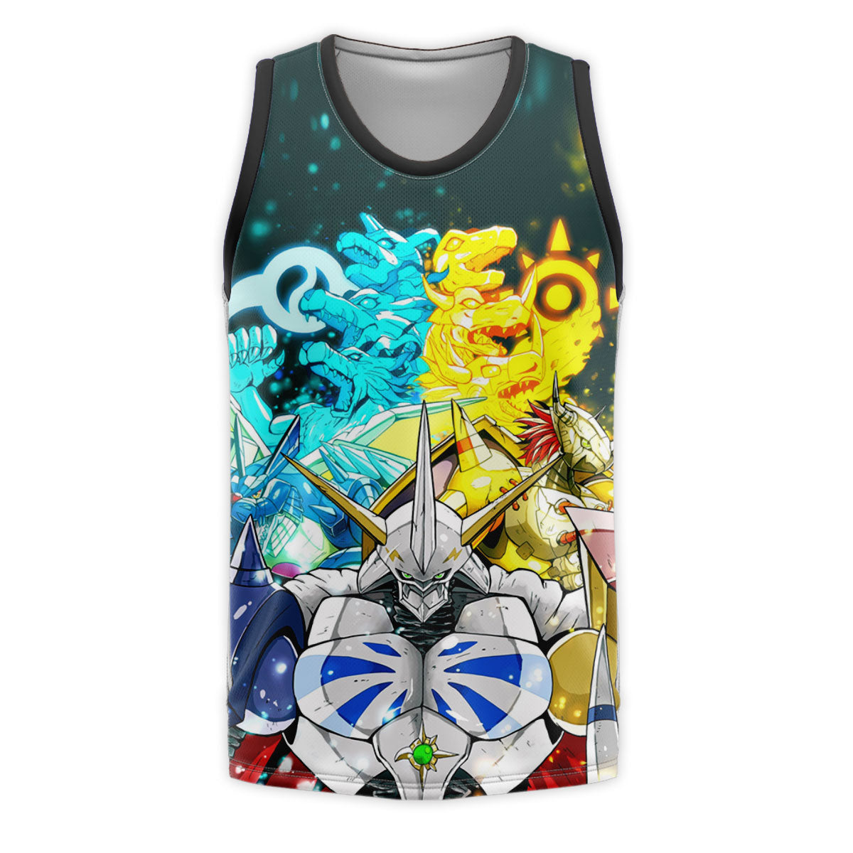 Digimon Adventure Omegamon Standing With Halo Digimon Anime Apparel