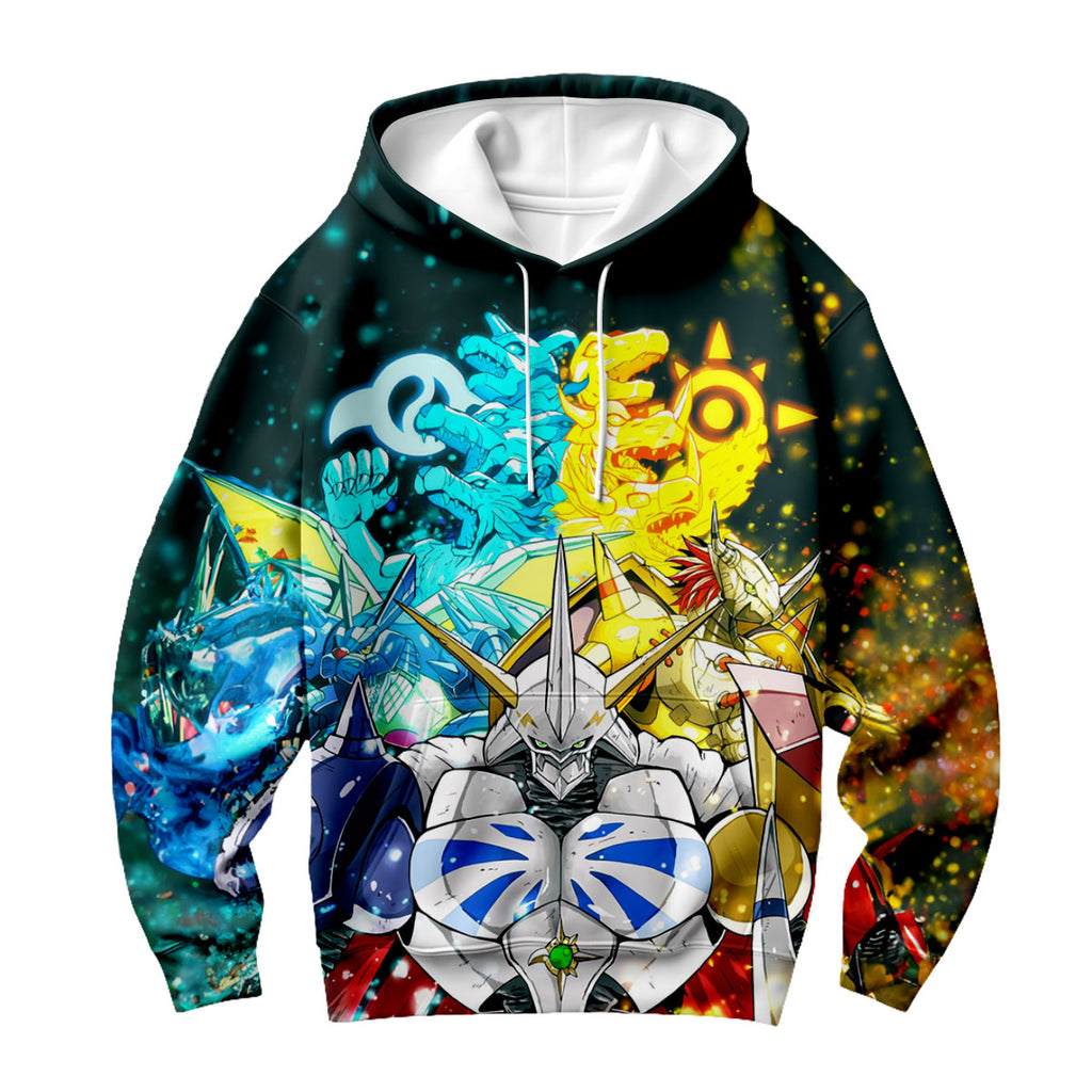 Digimon Adventure Omegamon Standing With Halo Digimon Anime Apparel