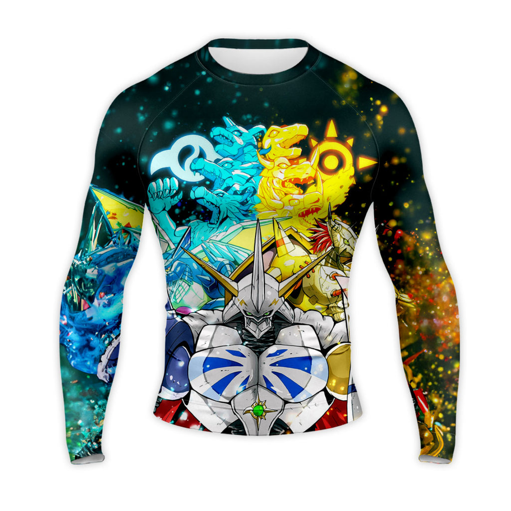 Digimon Adventure Omegamon Standing With Halo Digimon Anime Apparel
