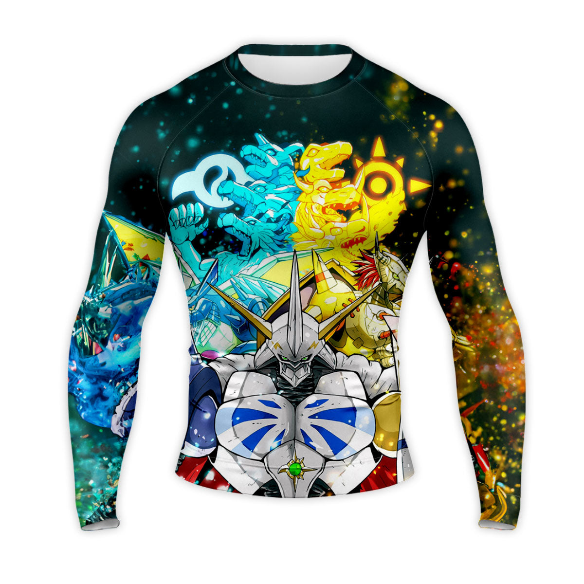 Digimon Adventure Omegamon Standing With Halo Digimon Anime Apparel