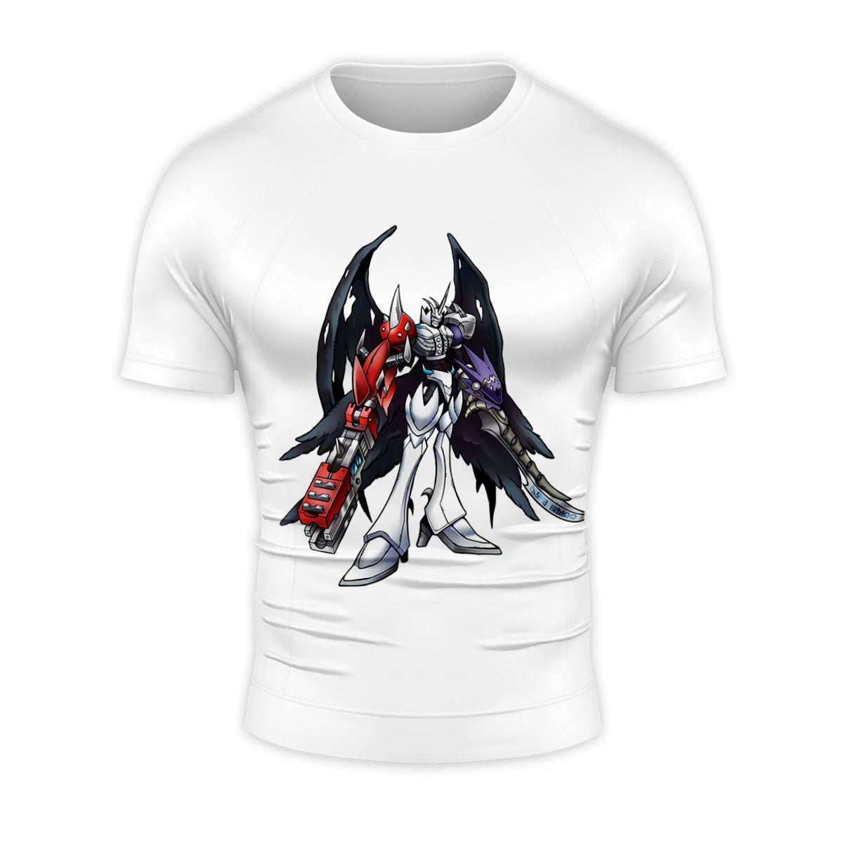 Digimon Adventure Omegamon Standing With White And Black Anime Apparel