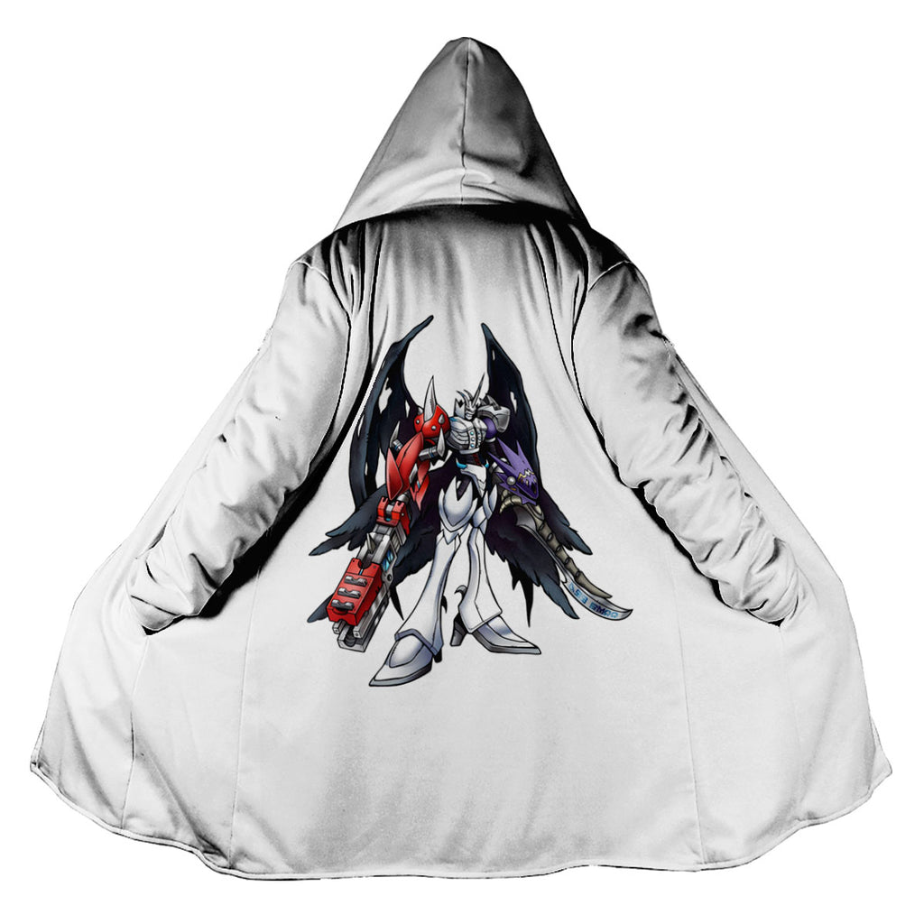 Digimon Adventure Omegamon Standing With White And Black Anime Apparel