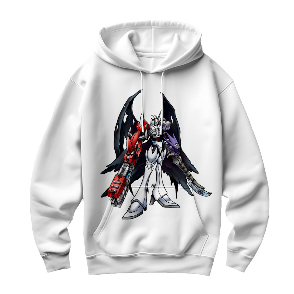 Digimon Adventure Omegamon Standing With White And Black Anime Apparel