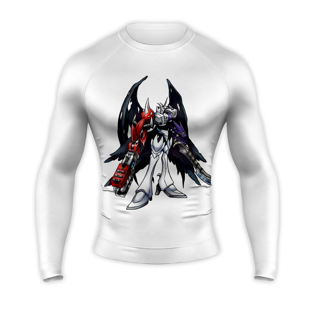 Digimon Adventure Omegamon Standing With White And Black Anime Apparel