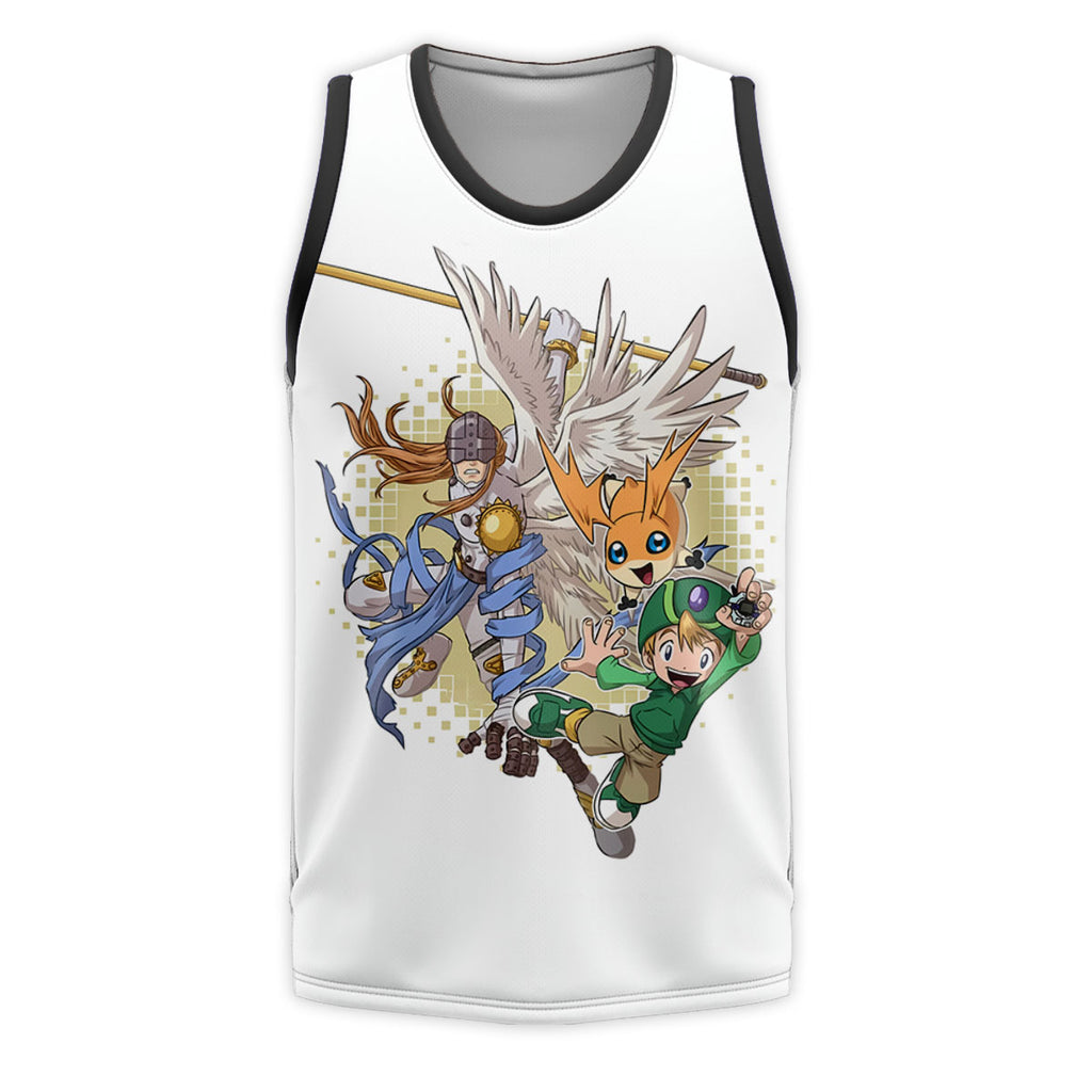 Digimon Adventure Patamon Angemon Attacking In Yellow Green White Anime Apparel