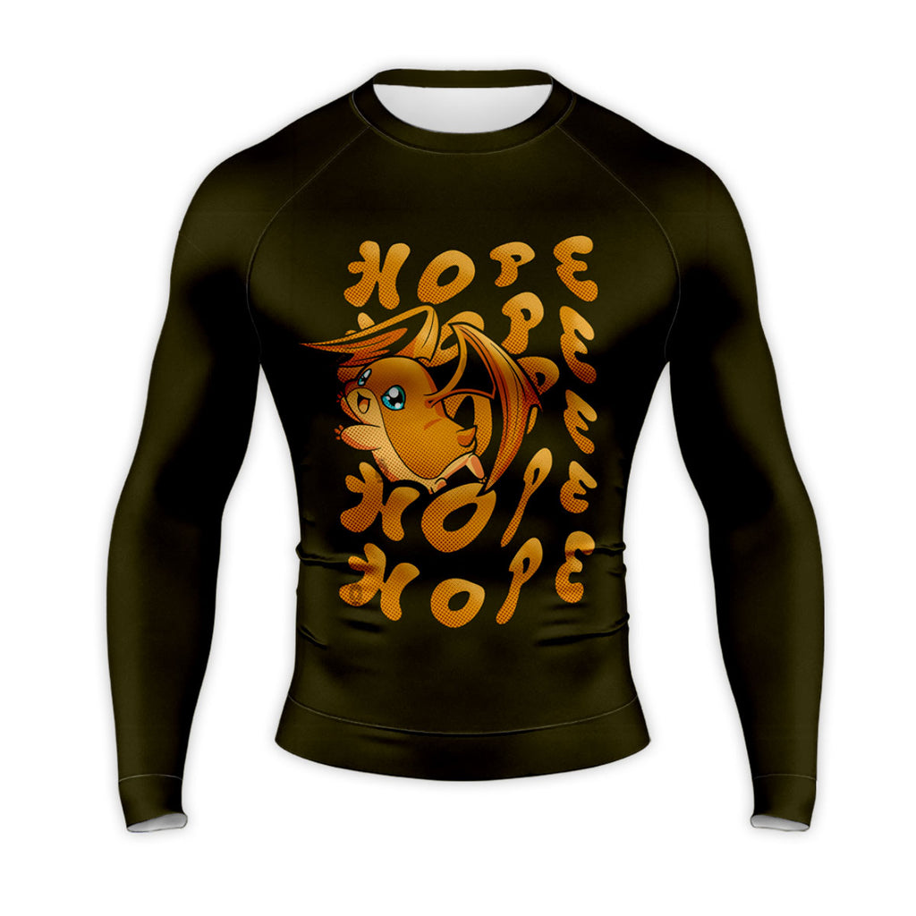 Digimon Adventure Patamon Holding Hope Text Glowing Wings Anime Apparel