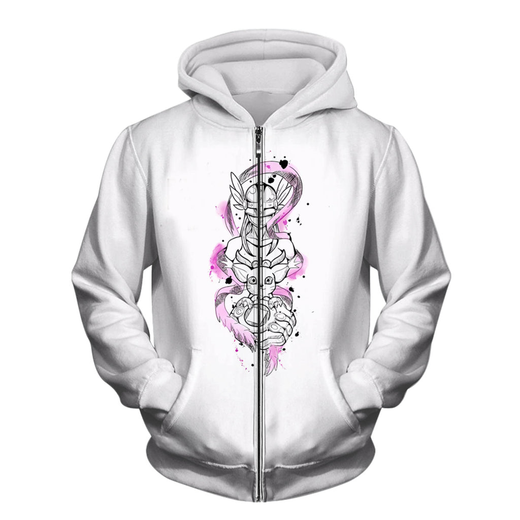Digimon Adventure Pink Ophanimon And Tailmon Anime Apparel