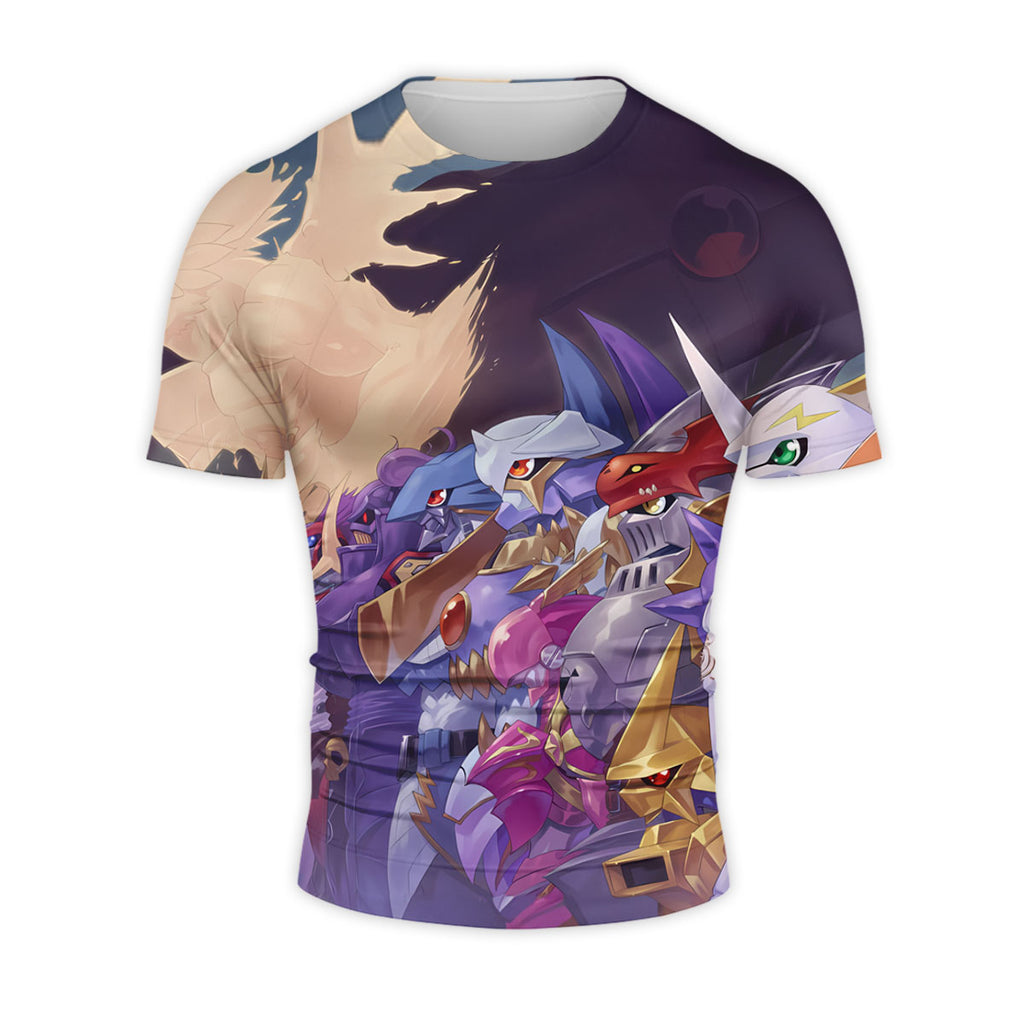 Digimon Adventure Purple Blue Digimon Team Anime Apparel