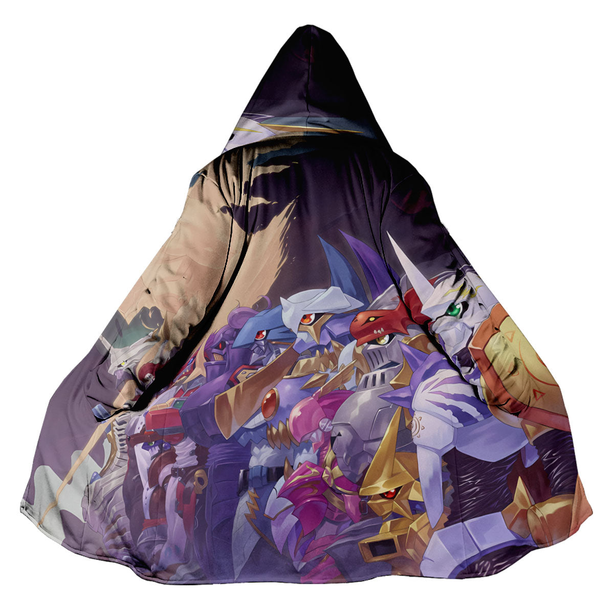 Digimon Adventure Purple Blue Digimon Team Anime Apparel
