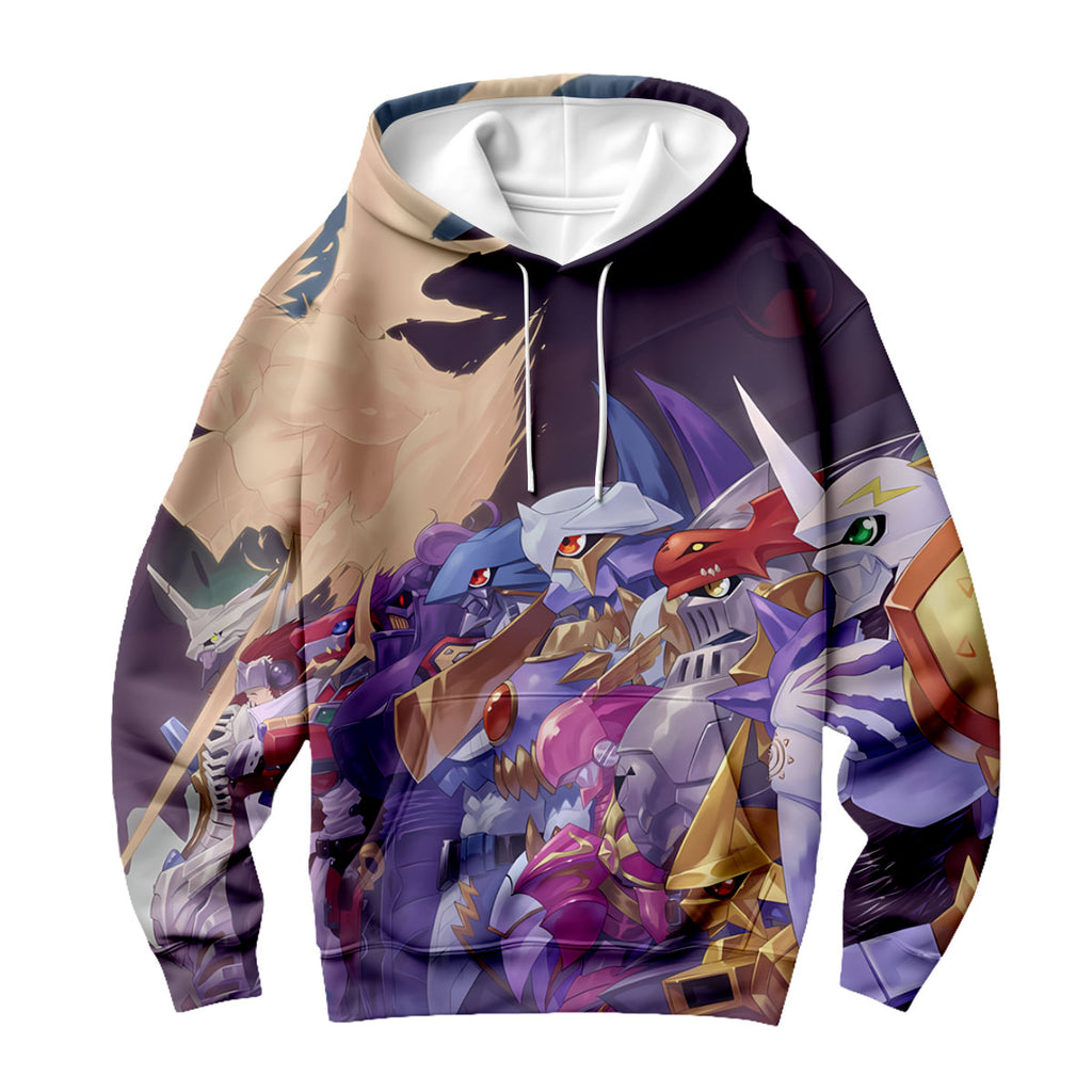 Digimon Adventure Purple Blue Digimon Team Anime Apparel