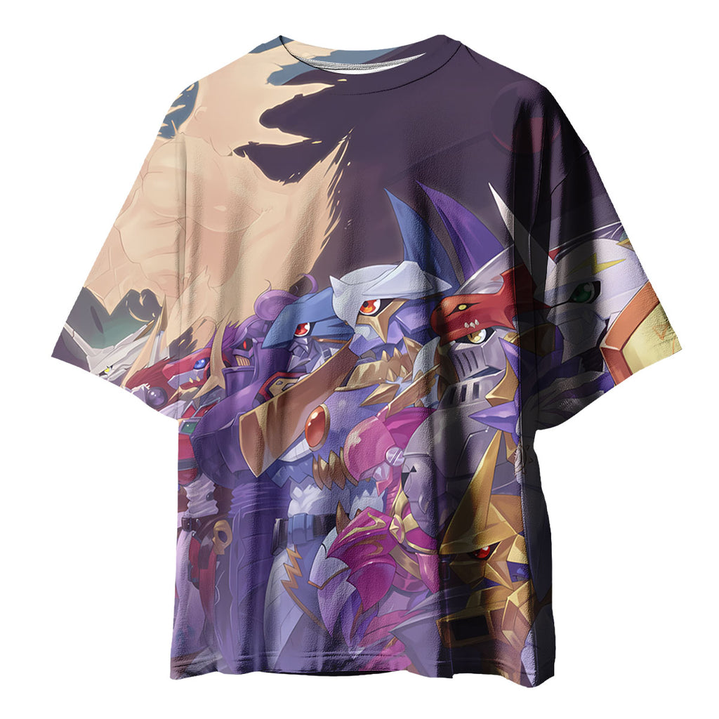 Digimon Adventure Purple Blue Digimon Team Anime Apparel